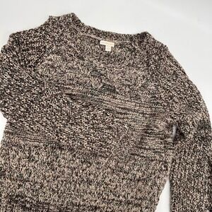 New York Company Womens  Sweater Knit‎ Brown Cream Size L